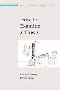 How to Examine a Thesis