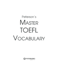 Master TOEFL Vocabulary