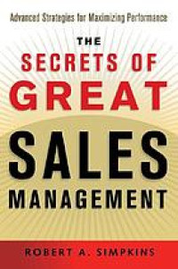 The Secret of Great Sales Management